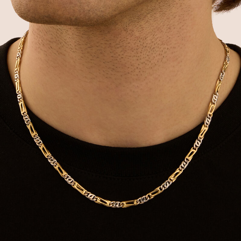 Catena L'homme Or Oro Bicolore - Collane Catena Uomo | Stroili