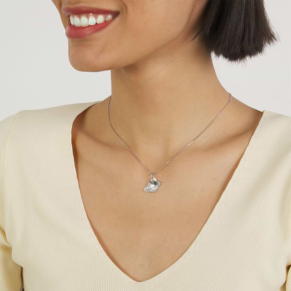 Pendente Love Beats Argento Rodiato Cubic Zirconia - Ciondoli Donna | Stroili