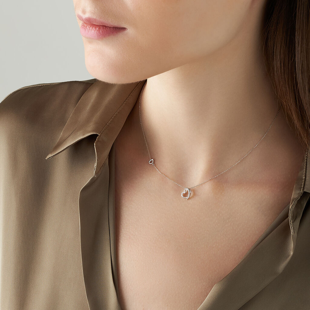 Collana Sophia Oro Bianco Diamante - Collane Donna | Stroili