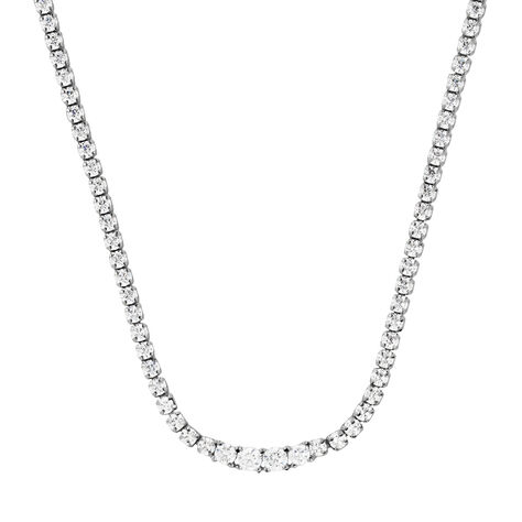 Collana Tennis Silver Elegance Argento Rodiato Cubic Zirconia - Collane Tennis Donna | Stroili