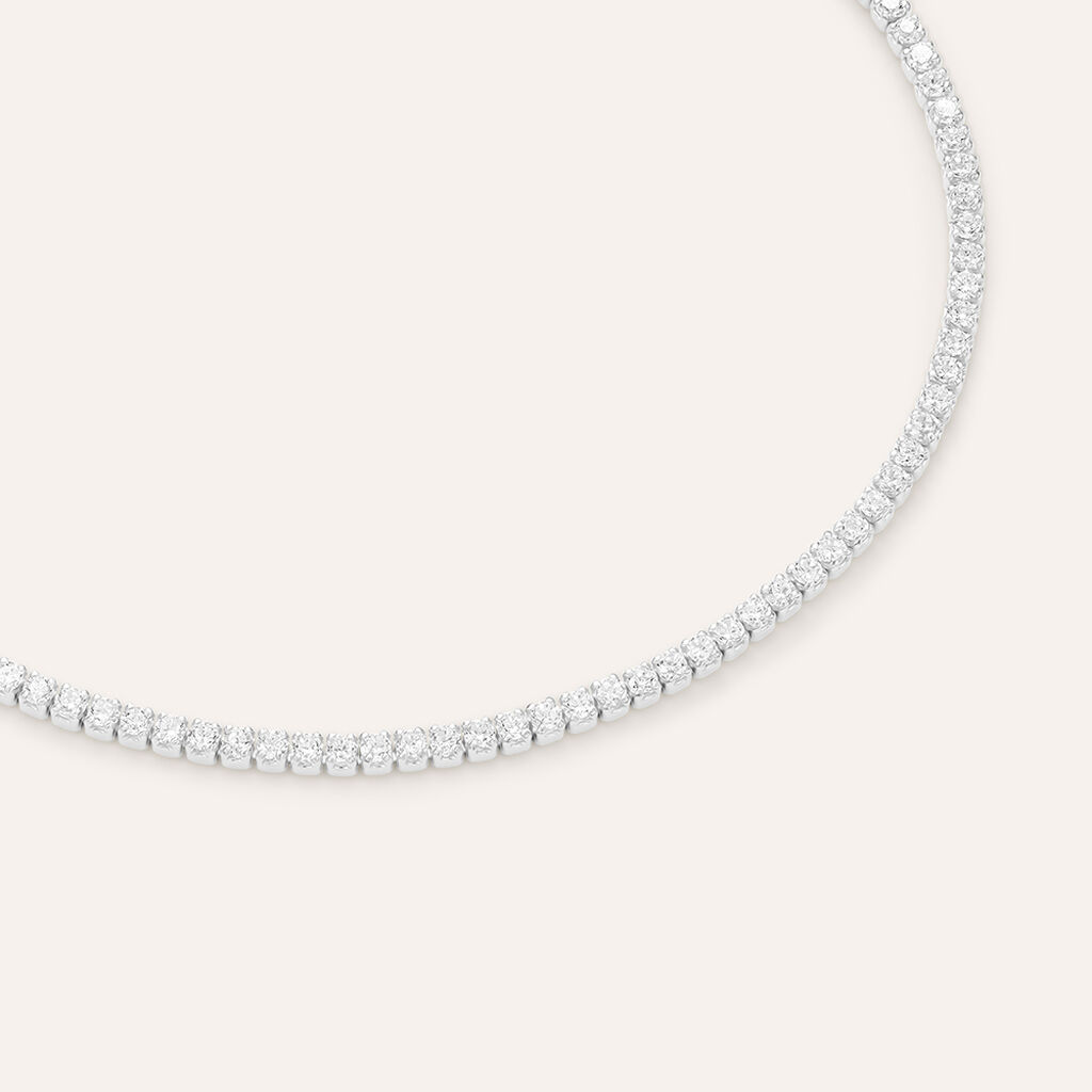 Bracciale Tennis Silver Elegance Argento Rodiato Cubic Zirconia