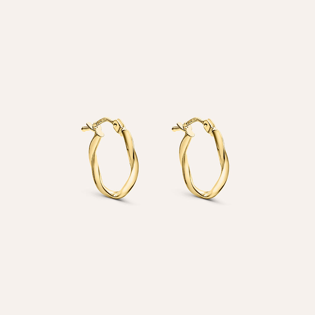 Orecchini A Cerchio Gold Essence Oro Giallo