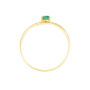 Anello Solitario Charlotte Oro Giallo Smeraldo