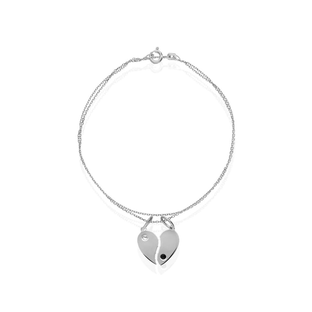 Pendente Silver Collection Argento Rodiato Cristallo - Ciondoli con Incisione Donna | Stroili