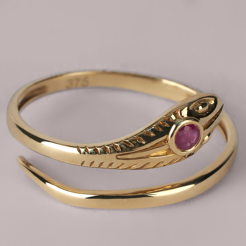 Anello Fantasia Mon Petit Oro Giallo Rubino - Anelli con Pietre Bambino | Stroili