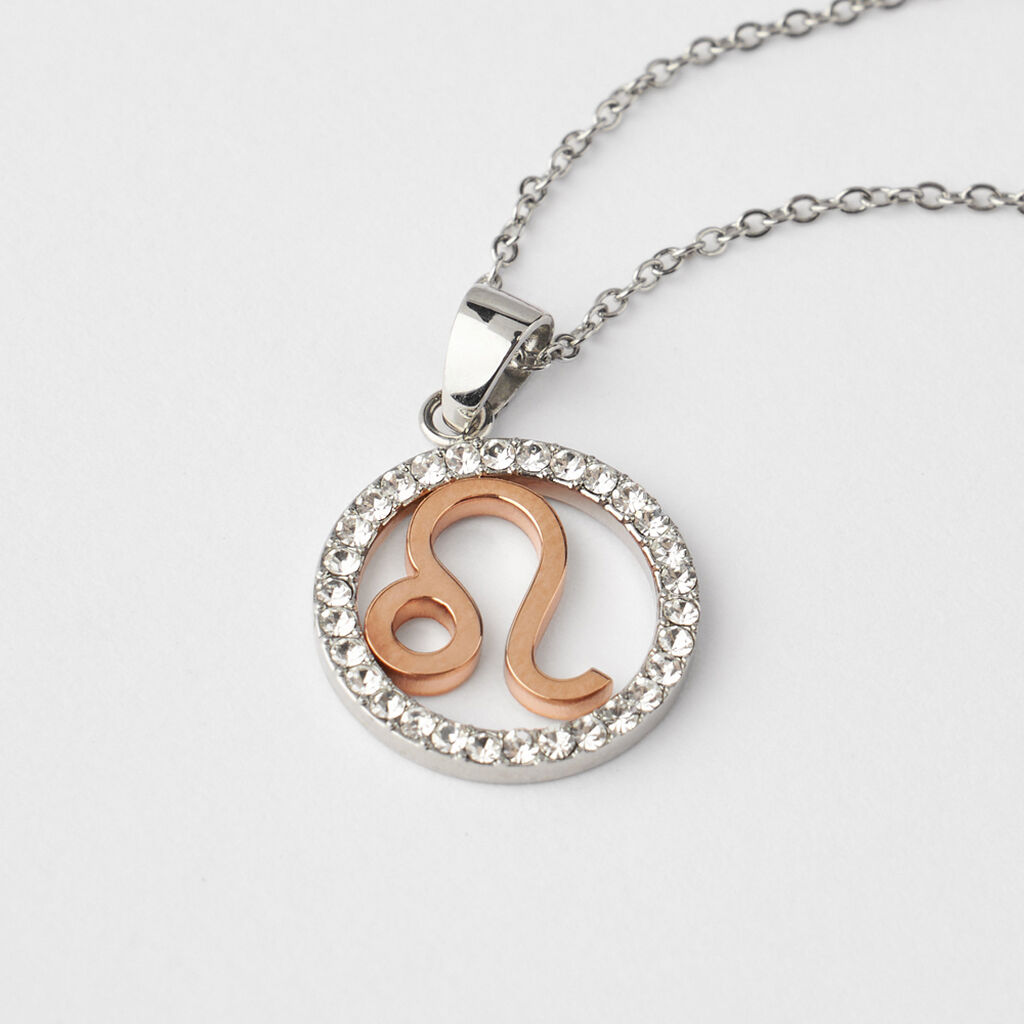 Collana Lady Chic Acciaio Bicolore Bianco / Rosa Cubic Zirconia - Collane Donna | Stroili