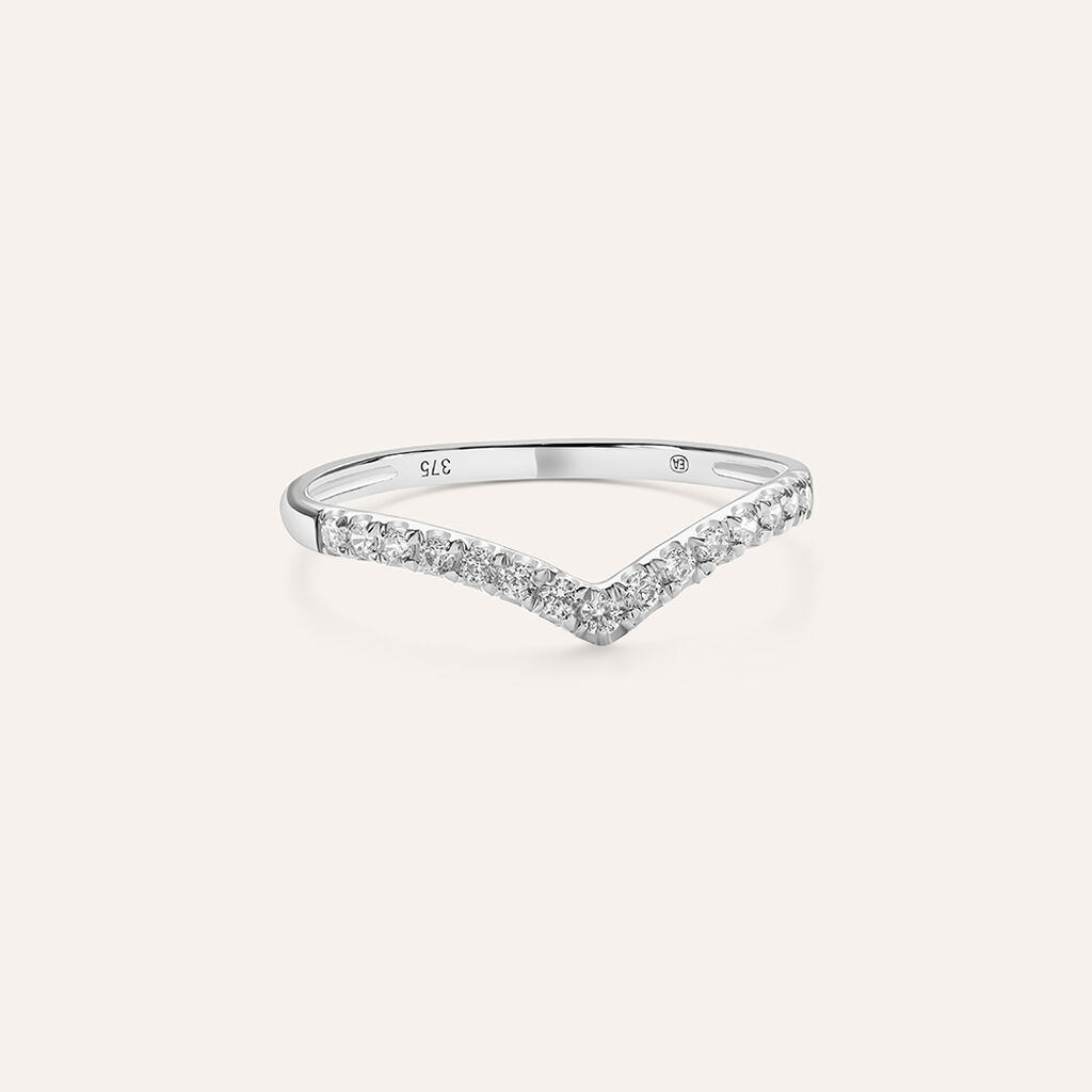 Anello Fantasia Claire Oro Bianco Cubic Zirconia - Anelli con Pietre Donna | Stroili