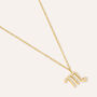 Collana Radiance Acciaio Dorato Cubic Zirconia