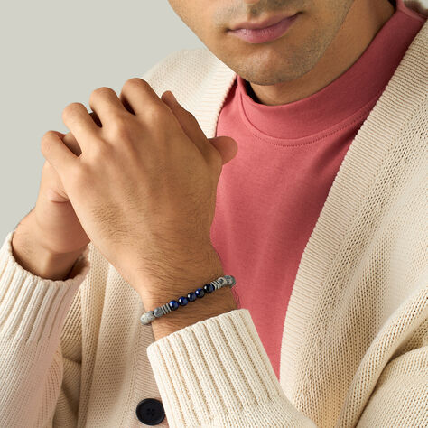 Bracciale Man Code Ottone Nero Map Stone - Bracciali Uomo | Stroili