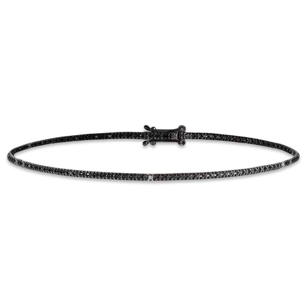 Bracciale Tennis L'homme Diamant Oro Bianco Diamante