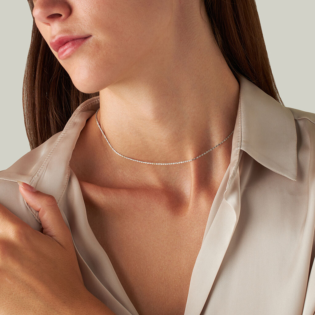 Catenina Colette Oro Bianco