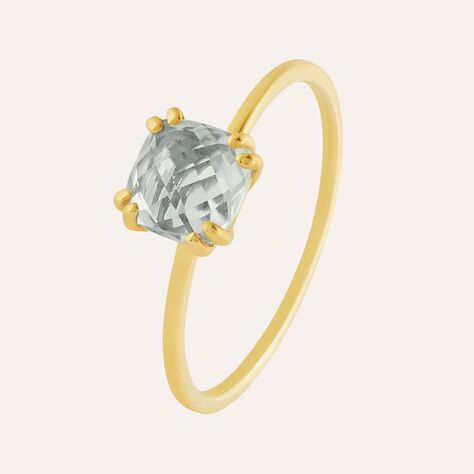 Anello Solitario Amélie Oro Giallo Ametista - Anelli con Pietre Donna | Stroili