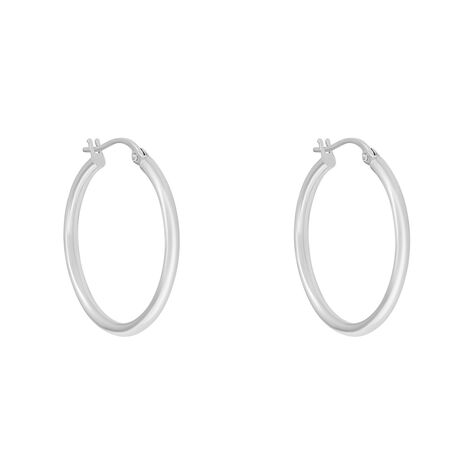 Orecchini A Cerchio Toujours Oro Bianco - Orecchini a Cerchio Donna | Stroili