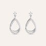 Orecchini Lobo Silver Shine Argento Rodiato Cubic Zirconia