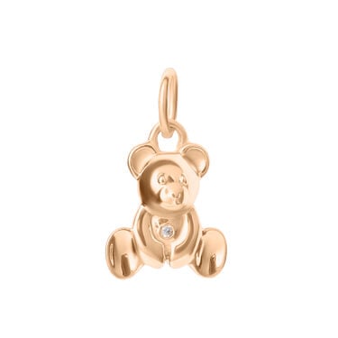 Pendente Love Beats Argento Rosa Cubic Zirconia