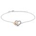 Bracciale Silver Moments Argento Bicolore Bianco / Rosa Cubic Zirconia - Bracciali Amicizia Donna | Stroili