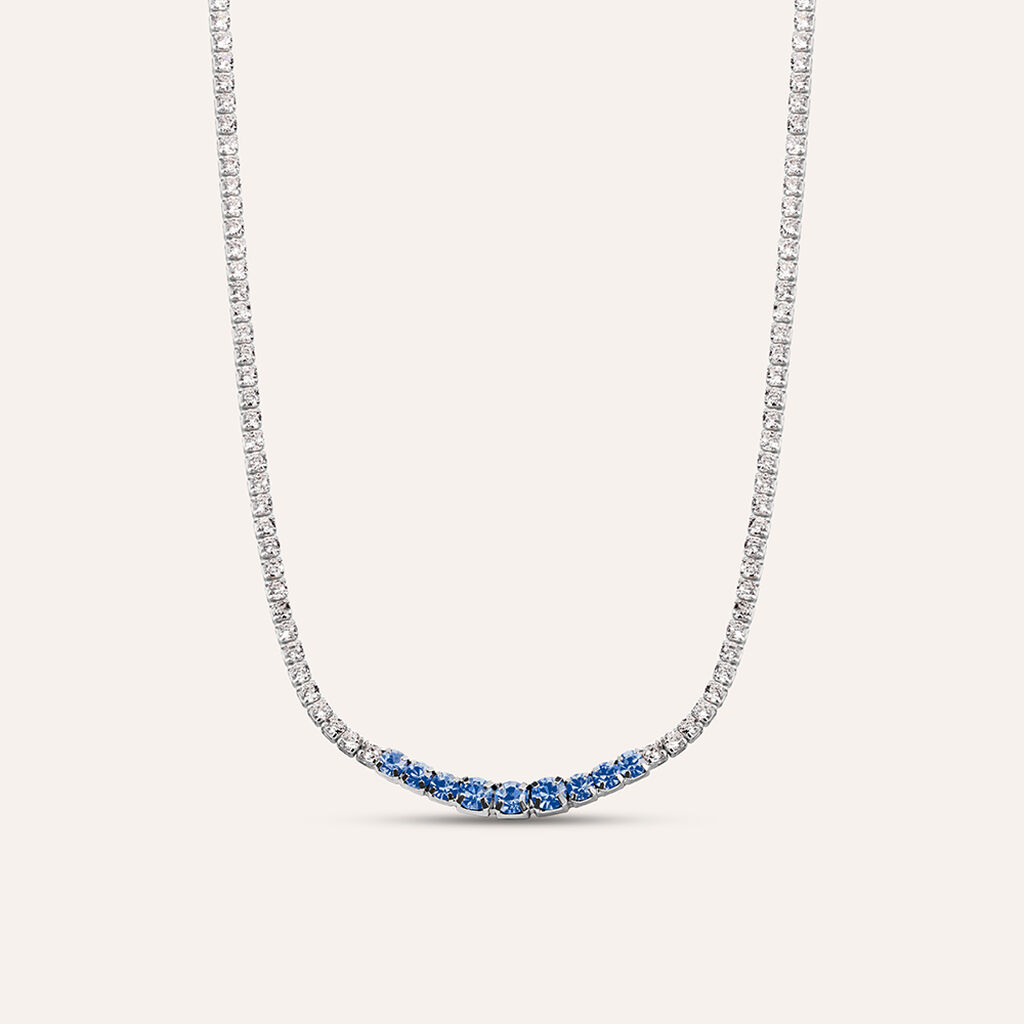 Collana Tennis Romantic Shine Metallo Cristallo