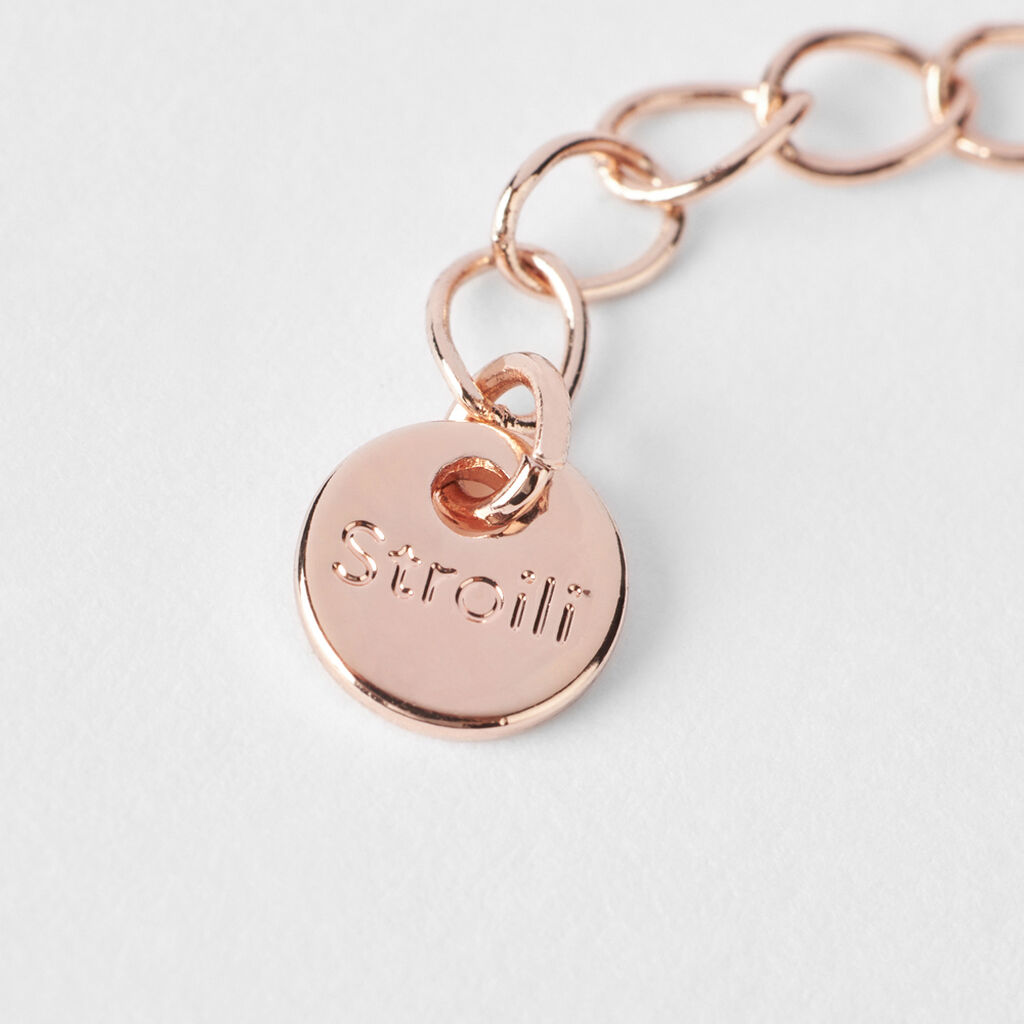 Bracciale Tennis Romantic Shine Metallo Rosa Cristallo - Bracciali Tennis Donna | Stroili