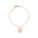 Bracciale in acciaio rosato e strass con charm a forma di cuore - Bracciali Donna | Stroili
