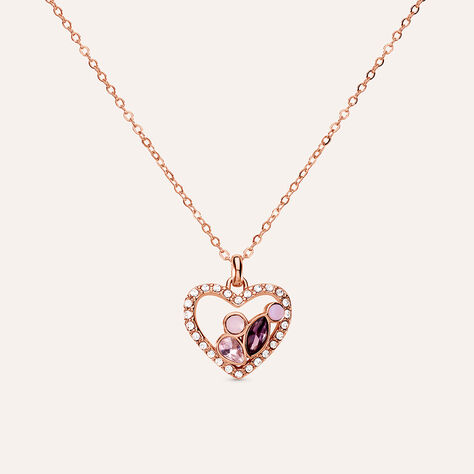 Collana Violet Ottone Rosa Cristallo - Collane Donna | Stroili