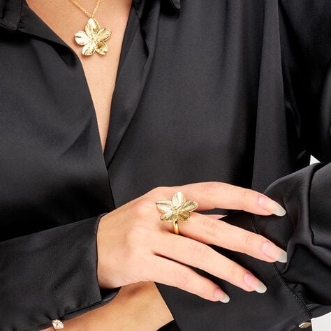 Anello Fantasia Lady Code Acciaio Dorato - Anelli Moderni Donna | Stroili