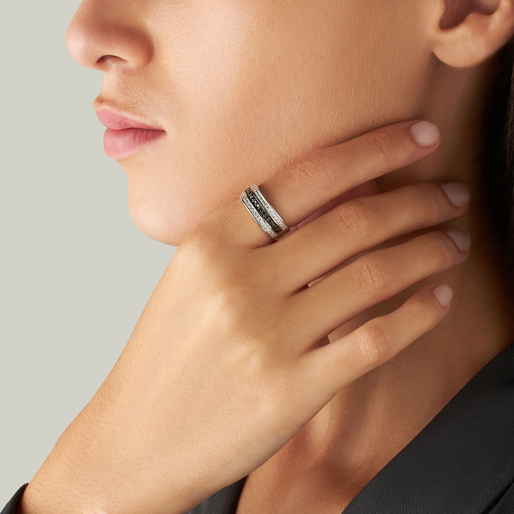 Anello Fascia Silver Shine Argento Rodiato Cubic Zirconia - Anelli con Pietre Donna | Stroili