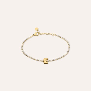 Bracciale Tennis Aura Acciaio Dorato Cubic Zirconia