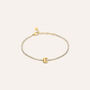 Bracciale Tennis Aura Acciaio Dorato Cubic Zirconia