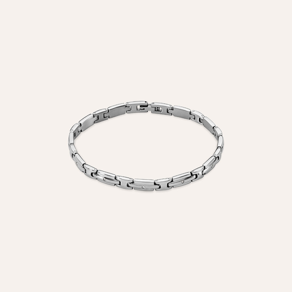 Bracciale Man Code Acciaio Cubic Zirconia
