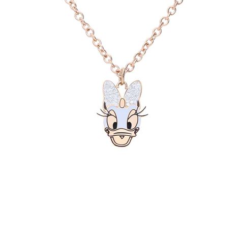 Collana Mickey Mouse & Friends Acciaio Rosa Cristallo - Collane Donna | Stroili