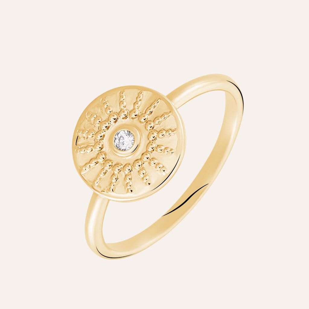 Anello Golden Dream Placcato Oro Giallo Cubic Zirconia