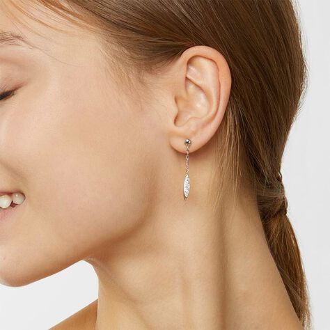 Orecchini Pendenti Crystal Gold Oro Bianco Cristallo - Orecchini Pendenti Donna | Stroili