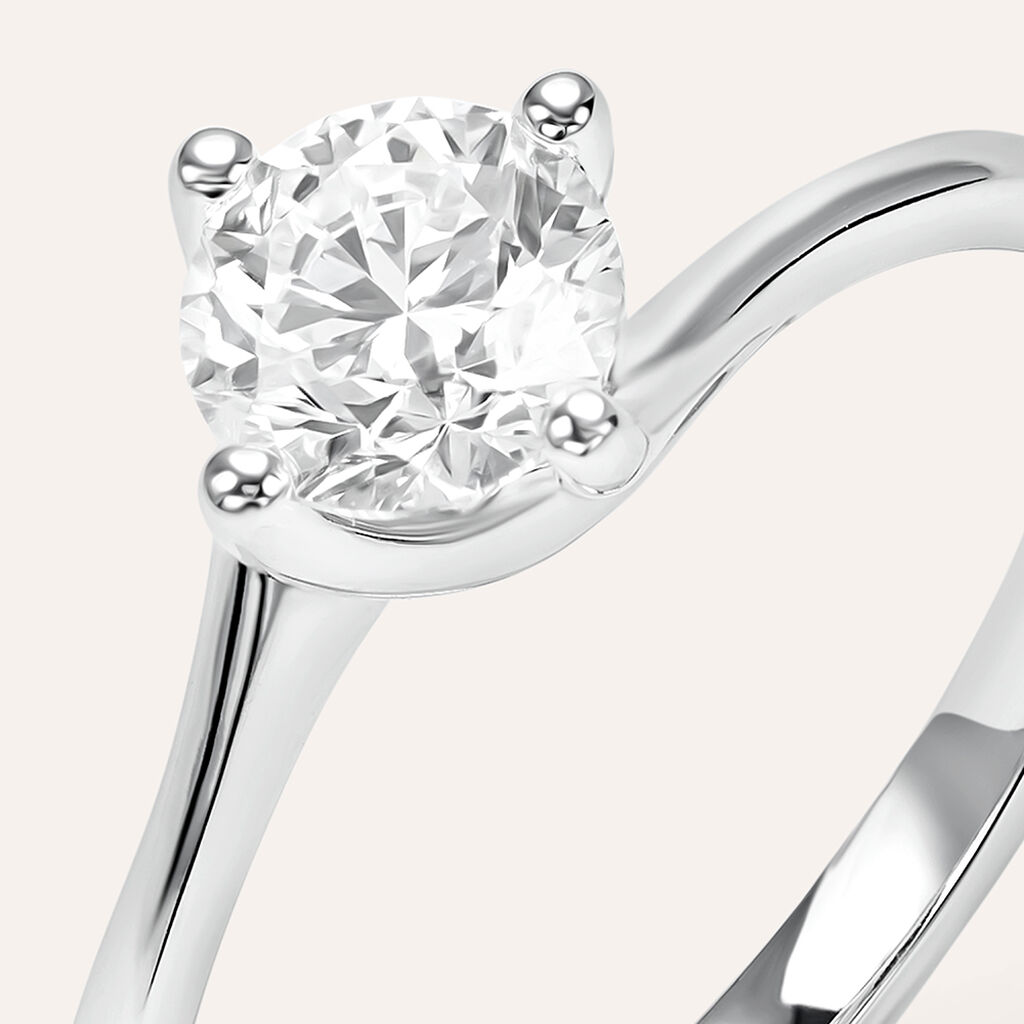 Anello Solitario Valentino Firmamenti Oro Bianco Diamante - Gioielli Donna | Stroili