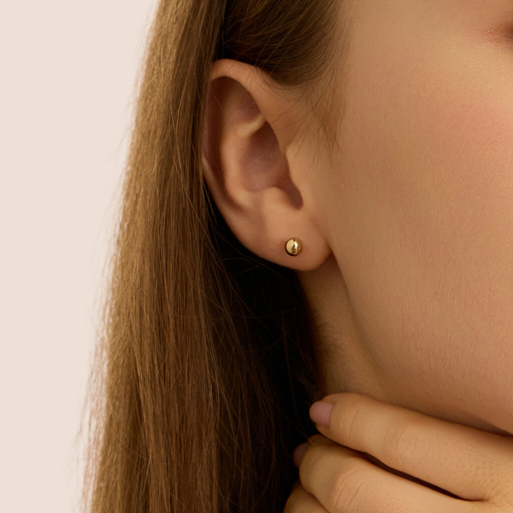 Orecchini Lobo Bon Ton Oro Giallo