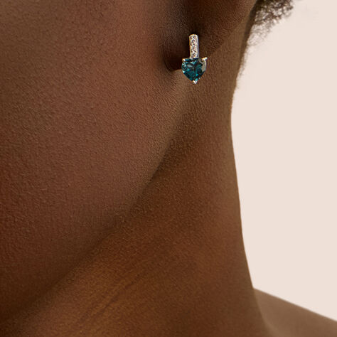 Orecchini Lobo Punto Luce Amélie Oro Bianco Topazio Cubic Zirconia - Orecchini a Lobo Donna | Stroili