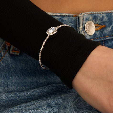 Bangle Romantic Shine Metallo Cristallo - Bracciali Rigidi Donna | Stroili