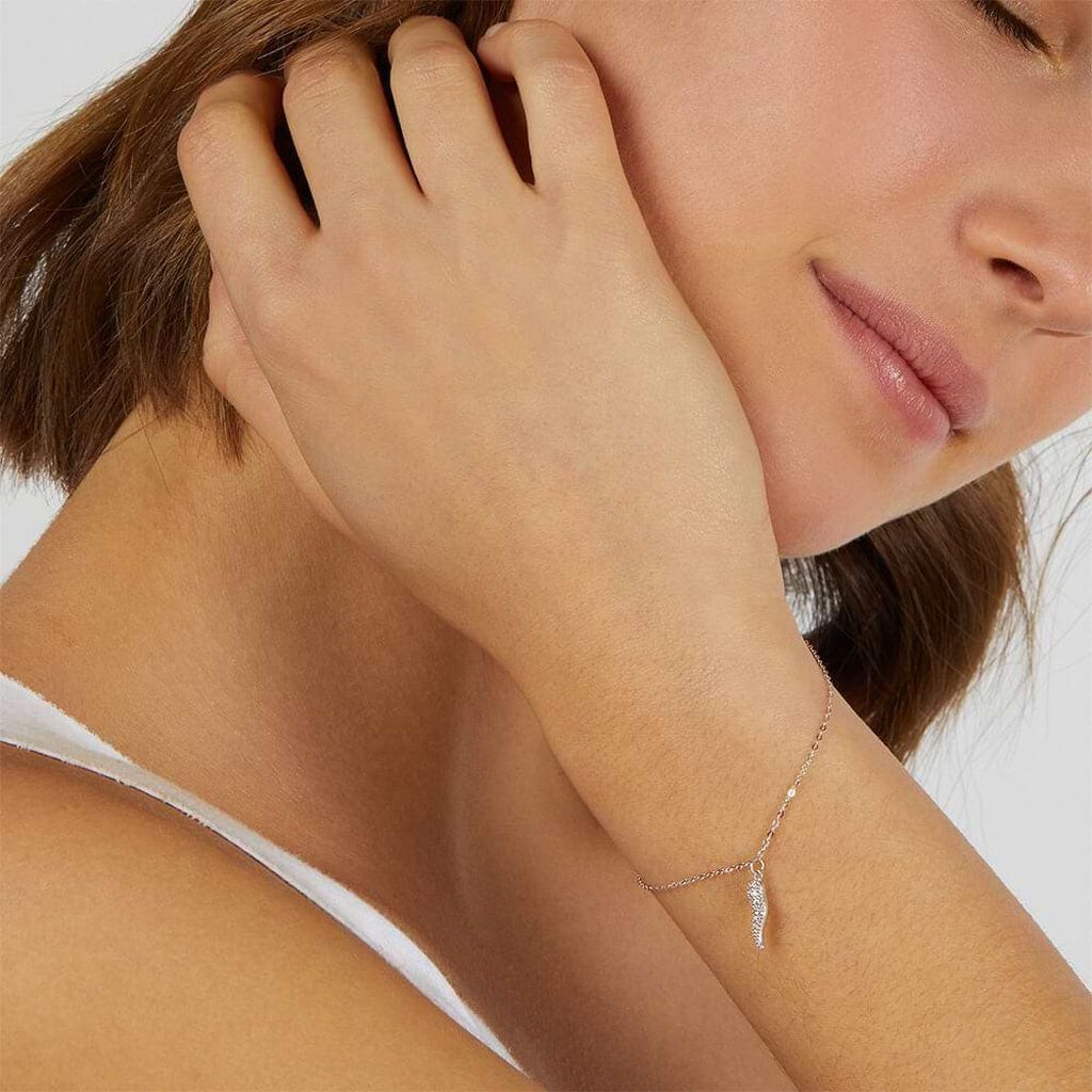Bracciale Claire Oro Bianco Cubic Zirconia - Bracciali Amicizia Donna | Stroili