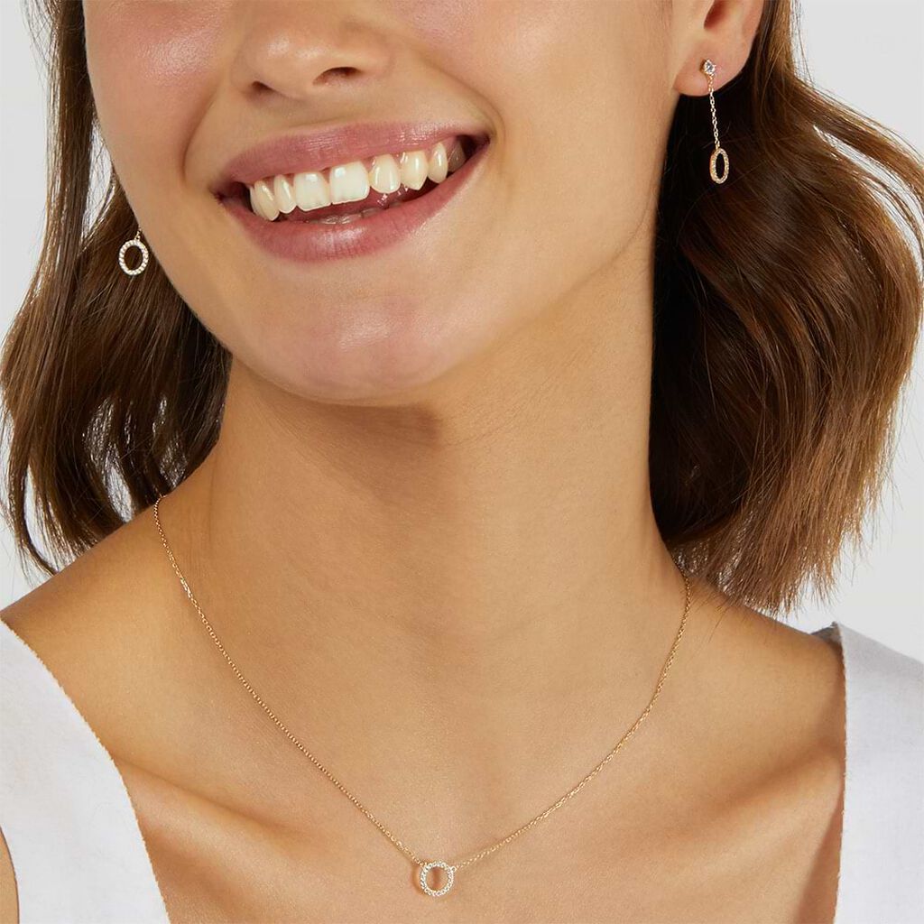 Collana Claire Oro Giallo Cubic Zirconia