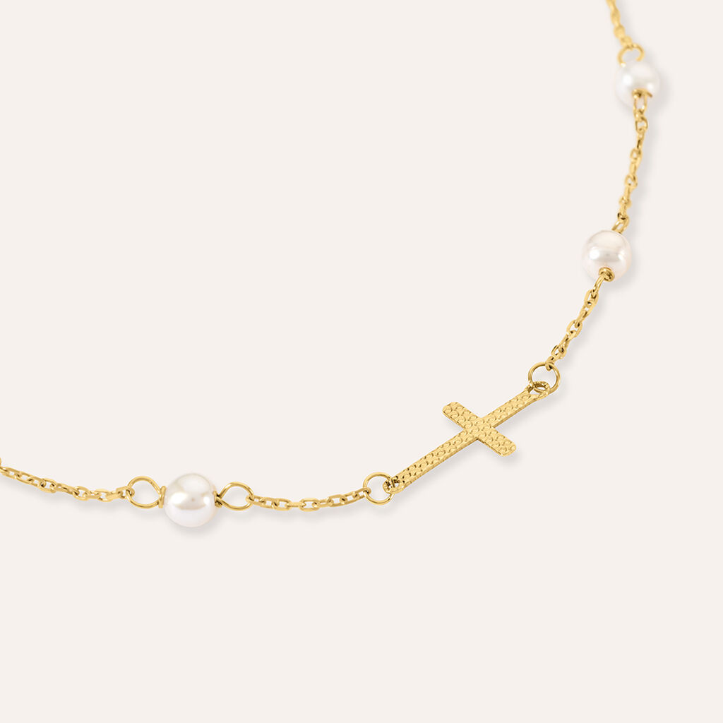 Bracciale Holy Oro Giallo Perla D'Acqua Dolce