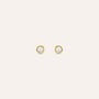 Orecchini Lobo Punto Luce Silver Glow Argento Dorato Cubic Zirconia