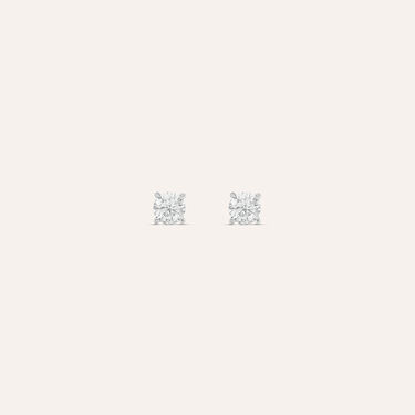 Orecchini Lobo Punto Luce Claire Oro Bianco Cubic Zirconia