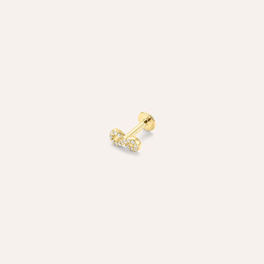Piercing Orecchio Bon Ton Oro Giallo Cubic Zirconia