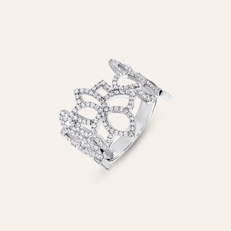 Anello Fascia Silver Elegance Argento Rodiato Cubic Zirconia - Anelli con Pietre Donna | Stroili