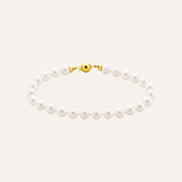 Bracciale Gabrielle Oro Giallo Perla D'Acqua Dolce