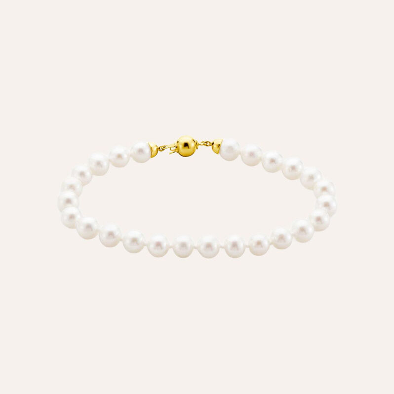 Bracciale Gabrielle Oro Giallo Perla D'Acqua Dolce - Bracciali Donna | Stroili