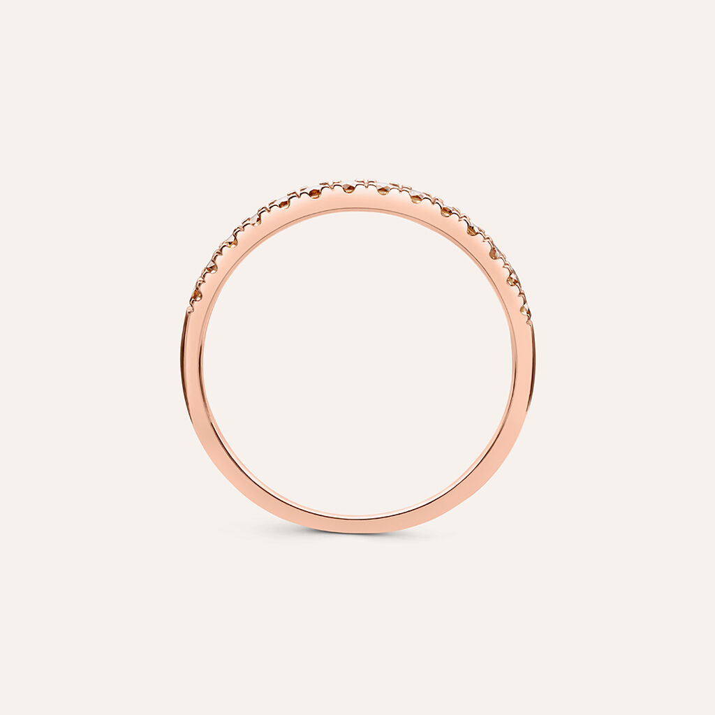 Anello Semi-eternity Sophia Oro Rosa Diamante - Anelli con Pietre Donna | Stroili