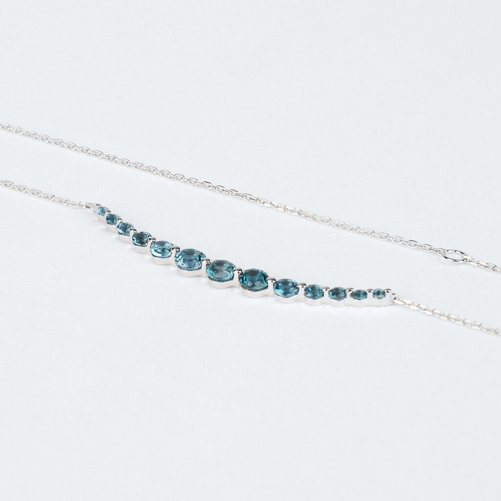 Collana Amélie Oro Bianco Topazio - Collane Donna | Stroili