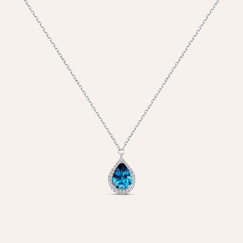 Collana Punto Luce Amélie Oro Bianco Topazio Cubic Zirconia - Collane Punto Luce Donna | Stroili