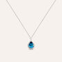 Collana Punto Luce Amélie Oro Bianco Topazio Cubic Zirconia