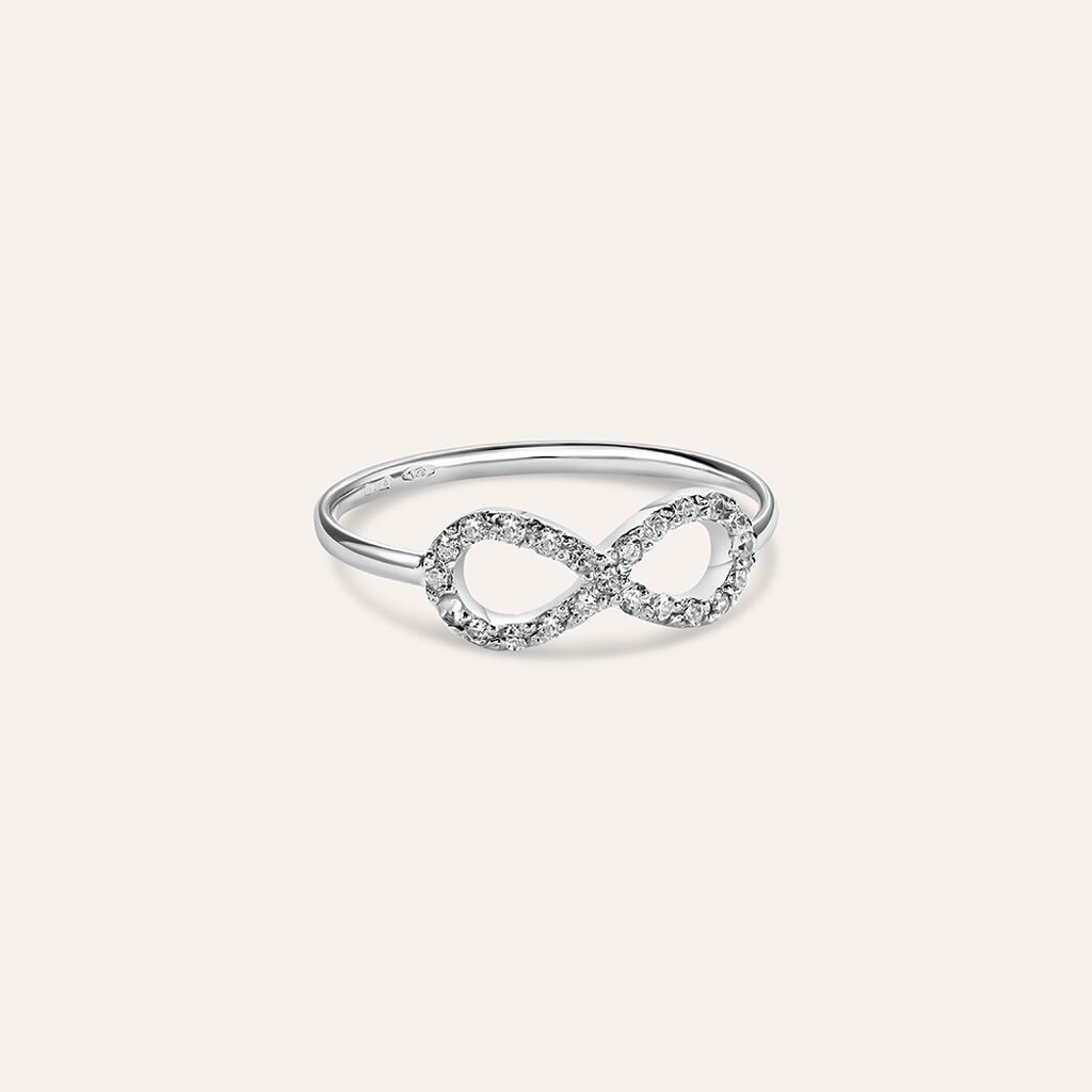 Anello Fantasia Claire Oro Bianco Cubic Zirconia - Anelli con Pietre Donna | Stroili